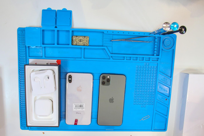 'Mổ xẻ' chiếc iPhone 11 Pro Max màu xanh rêu đầu tiên tại Hà Nội ảnh 12