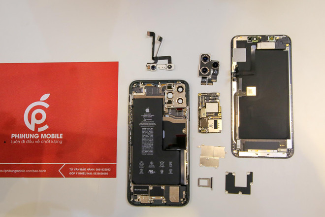 'Mổ xẻ' chiếc iPhone 11 Pro Max màu xanh rêu đầu tiên tại Hà Nội ảnh 11