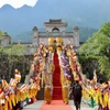 Lễ hội ở Yên Tử. (Ảnh: TTXVN phát)