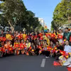 Dàn hoa hậu, nghệ sỹ sẽ tham gia lễ diễu hành đặc biệt của đất nước. (Ảnh: CTV/Vietnam+)