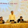 Thứ trưởng Bộ Tài chính Nguyễn Đức Chi tại buổi họp báo. (Ảnh: Mai Mai/Vietnam+)