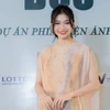 Huỳnh Minh Kiên, sinh năm 2004, đạt ngôi vị Á hậu 2 tại cuộc thi Miss World Vietnam 2023. (Ảnh: CTV/Vietnam+)