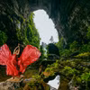 Phong Nha hấp dẫn du khách nhờ hệ thống núi đá vôi đồ sộ. (Ảnh: Hải An/Vietnam+)