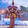 Á hậu Thu Ngân sẽ giới thiệu văn hóa dân tộc Châu Ro tại Miss Intercontinental. (Ảnh: CTV/Vietnam+)