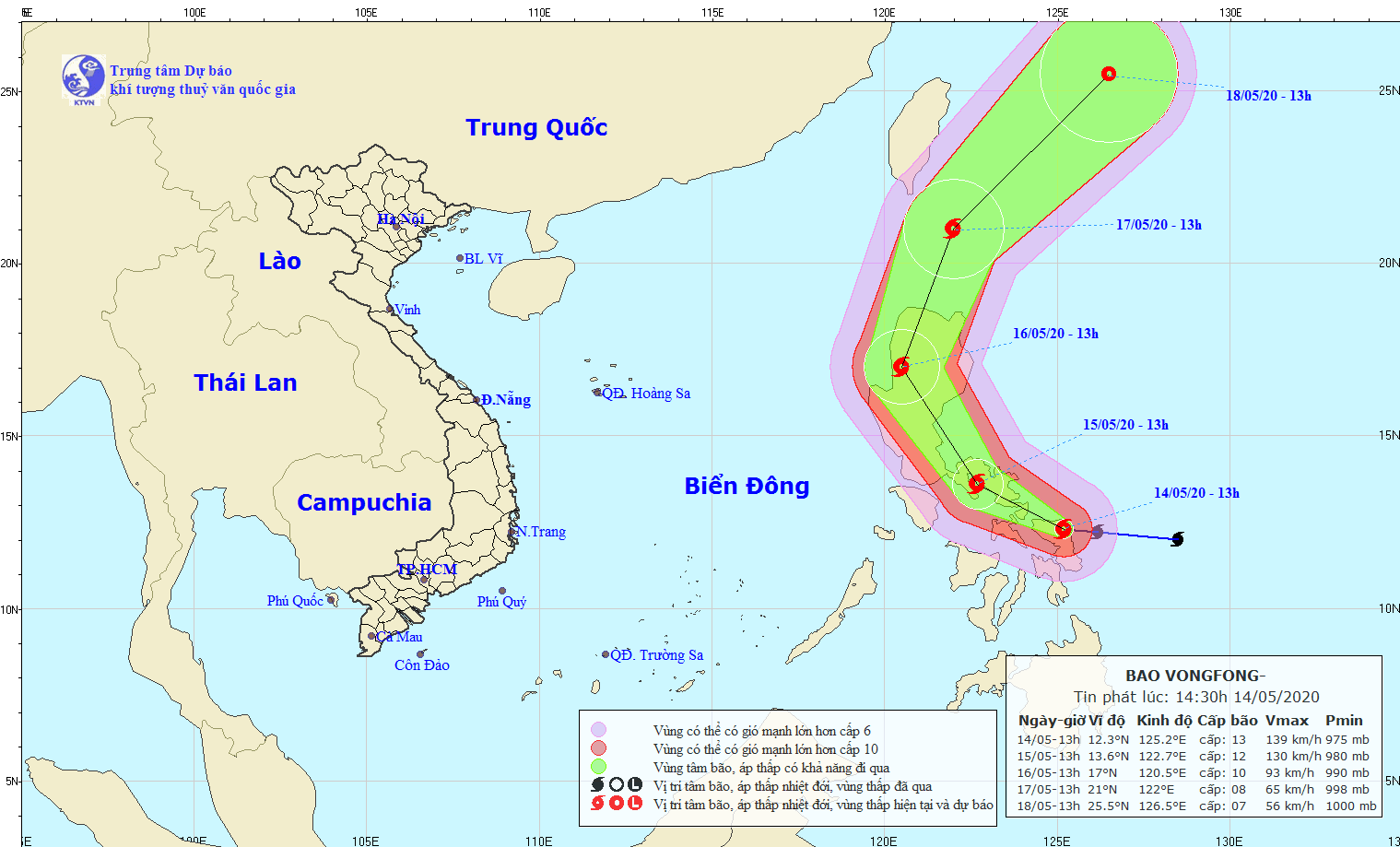 Bão VONGFONG tiếp tục di chuyển với sức gió mạnh nhất cấp 12 ảnh 1