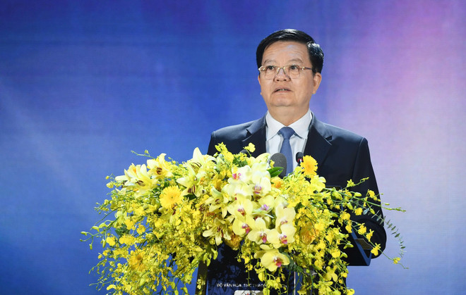 Deputy Prime Minister Mai Van Chinh speaks at the award ceremony. (Photo: Nam Nguyen/Vietnam+) z7055652493337-db28c852c9ec05e20304fd5316f81fef.jpg