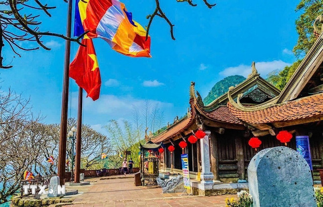 Chùa Ngọa Vân - Khu Di tích Quốc gia Đặc biệt nhà Trần. (Ảnh: TTXVN phát) yen-tu-vinh-nghiem-con-son-1.jpg