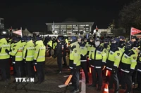 Cảnh sát Hàn Quốc. (Ảnh: Kyodo/TTXVN)