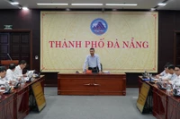 Quang cảnh Hội nghị tập huấn công tác triển khai vận hành thử nghiệm hoạt động của phường, xã mới, được tổ chức trực tiếp kết hợp trực tuyến tới các địa phương của thành phố Đà Nẵng và tỉnh Quảng Nam. (Ảnh: Quốc Dũng/TTXVN)