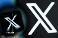 Biểu tượng mạng xã hội X. (Nguồn: AFP/TTXVN)