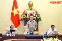Chủ tịch Quốc hội Trần Thanh Mẫn phát biểu chỉ đạo. (Ảnh: Doãn Tấn/TTXVN)