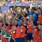 Tây Ban Nha lần thứ 2 trong lịch sử giảnh chức vô địch World Cup. (Ảnh: AFP/TTXVN)