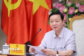 Phó Thủ tướng Trần Hồng Hà phát biểu chỉ đạo. (Ảnh: Văn Điệp/TTXVN)