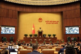 Quang cảnh Kỳ họp thứ 10, Quốc hội khoá XV (chiều 7/11.) (Ảnh: Tuấn Anh/TTXVN)