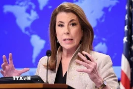 Người phát ngôn Bộ Ngoại giao Mỹ Tammy Bruce. (Ảnh: IRNA/TTXVN)