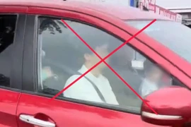 Hình ảnh người dân ghi lại sáng 22/2 trên đường Vũ Đức Thận.