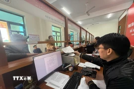 Cán bộ công chức tại thành phố Hải Phòng. (Ảnh: Tiến Vĩnh/TTXVN)