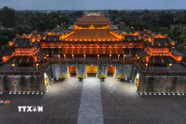 Cổng Ngọ Môn đại diện cho Đại Nội cung đình Huế. (Ảnh: Vũ Sinh/TTXVN)