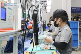 Công nhân làm việc tại Nhà máy Solex High-Tech Industries. (Nguồn: Báo Quảng Ninh)