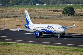Máy bay của hãng IndiGo. (Nguồn: Telegraph India)