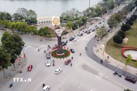 Thành phố Việt Trì (Phú Thọ). (Ảnh: Tạ Toàn/TTXVN)