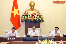 Chủ tịch Quốc hội Trần Thanh Mẫn phát biểu. (Ảnh: Doãn Tấn/TTXVN)