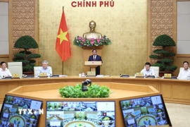 Thủ tướng Phạm Minh Chính chủ trì Phiên họp Chính phủ thường kỳ tháng 3 năm 2026 và Hội nghị Chính phủ trực tuyến với địa phương. (Ảnh: Dương Giang/TTXVN)