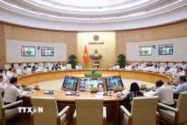Thủ tướng Phạm Minh Chính chủ trì Phiên họp Chính phủ thường kỳ tháng 3 năm 2026 và Hội nghị Chính phủ trực tuyến với địa phương. (Ảnh: Dương Giang/TTXVN)