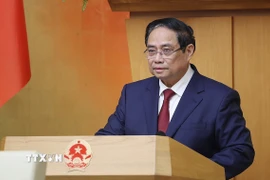 Thủ tướng Phạm Minh Chính chủ trì Phiên họp Chính phủ thường kỳ tháng 3 năm 2026 và Hội nghị Chính phủ trực tuyến với địa phương. (Ảnh: Dương Giang/TTXVN)