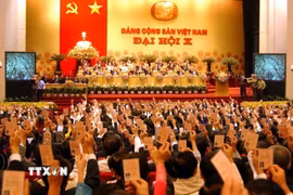 Đại hội đại biểu toàn quốc Đảng Cộng sản Việt Nam lần thứ X. (Ảnh: TTXVN)
