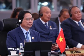 Thủ tướng Phạm Minh Chính phát biểu tại Hội nghị Cấp cao ASEAN-Hội đồng Hợp tác Vùng Vịnh (GCC) lần thứ hai. (Ảnh: Dương Giang/TTXVN)
