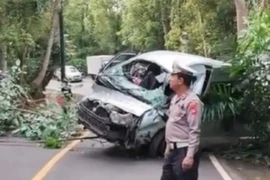 Hiện trường vụ tai nạn. (Nguồn: Sina)