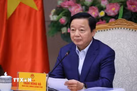 Phó Thủ tướng Trần Hồng Hà phát biểu chỉ đạo cuộc họp. (Ảnh: Văn Điệp/TTXVN)