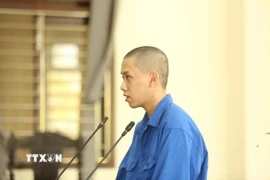 Bị cáo Lâm Hiếu Tài tại phiên xét xử. (Ảnh: TTXVN phát)