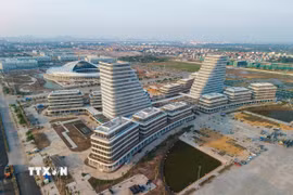 Trung tâm hành chính mới thành phố Hải Phòng. (Ảnh: TTXVN phát)