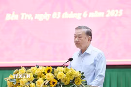 Tổng Bí thư Tô Lâm phát biểu chỉ đạo. (Ảnh: Thống Nhất/TTXVN)