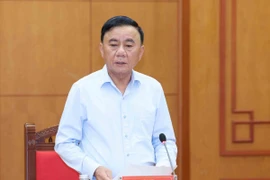 Thường trực Ban Bí thư Trần Cẩm Tú chủ trì Cuộc họp. (Ảnh: Phương Hoa/TTXVN)