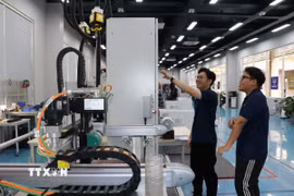 Đào tạo nguồn nhân lực chất lượng cao đáp ứng kỷ nguyên đổi mới, sáng tạo, chuyển đổi mô hình tăng trưởng. (Ảnh: Chí Tưởng/TTXVN)