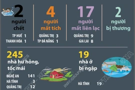 Thiệt hại do ảnh hưởng của bão số 10 và mưa lũ 