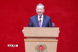 Tổng Bí thư Tô Lâm phát biểu. (Ảnh: Thống Nhất/TTXVN)