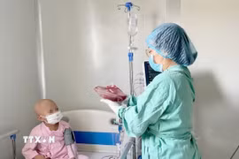 Sức khỏe của bệnh nhi đã cơ bản ổn định. (Ảnh: TTXVN phát)