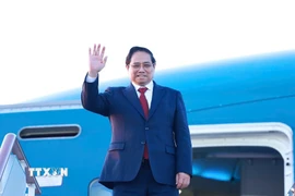 Thủ tướng Phạm Minh Chính rời thủ đô Moskva về nước, kết thúc tốt đẹp chuyến thăm chính thức Liên bang Nga. (Ảnh: Dương Giang/TTXVN)