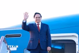 Thủ tướng Phạm Minh Chính rời thủ đô Moskva về nước, kết thúc tốt đẹp chuyến thăm chính thức Liên bang Nga. (Ảnh: Dương Giang/TTXVN)