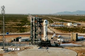 Tàu New Shepard tại Texas, Mỹ. (Ảnh: THX/TTXVN)