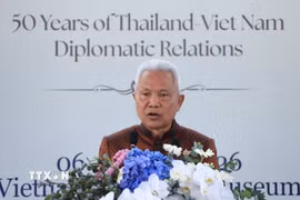 Chủ tịch Quốc hội kiêm Chủ tịch Hạ viện Thái Lan Sophon Zaram. (Ảnh: Tuấn Anh/TTXVN)