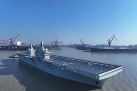 Tàu tấn công đổ bộ thế hệ mới mang tên Tứ Xuyên của Hải quân Trung Quốc. (Nguồn: Xinhua)