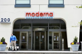 Trụ sở Tập đoàn công nghệ sinh học Moderna tại Cambridge, Massachusetts, Mỹ. (Ảnh: AFP/ TTXVN)