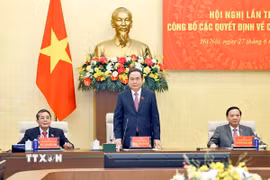 Chủ tịch Quốc hội Trần Thanh Mẫn phát biểu. (Ảnh: Doãn Tấn/TTXVN)