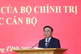 Ông Trần Cẩm Tú, Ủy viên Bộ Chính trị, Thường trực Ban Bí thư. (Ảnh: Phương Hoa/TTXVN)