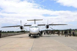 Chiếc C-146 trước khi xảy ra sự cố. (Nguồn: Bộ Quốc phòng Philippines)